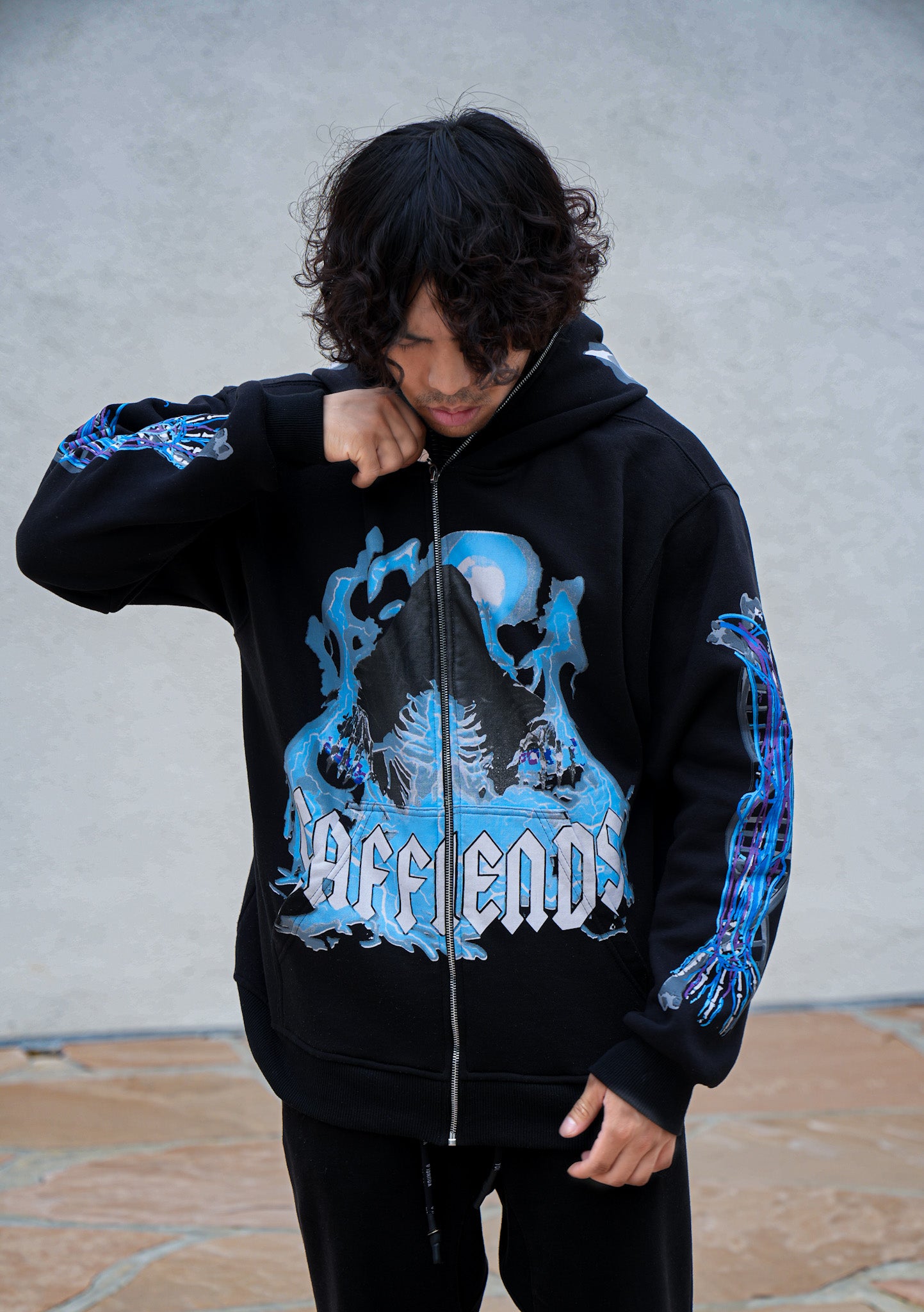 Black Mean Hoodies